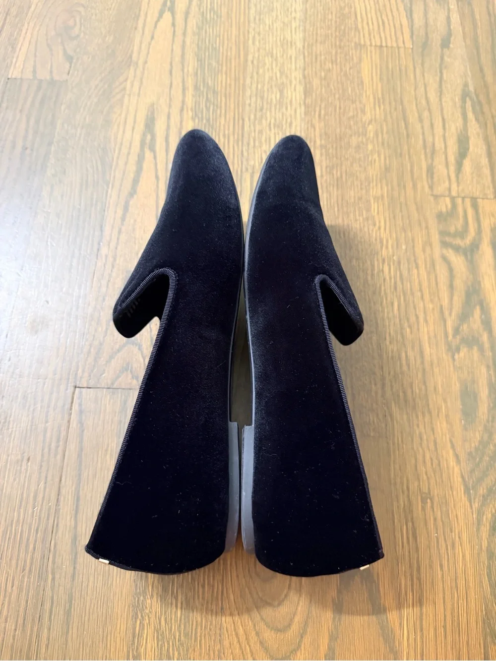 Birdies The Starling Black velvet loafers Slip-On Flats Women’s 11